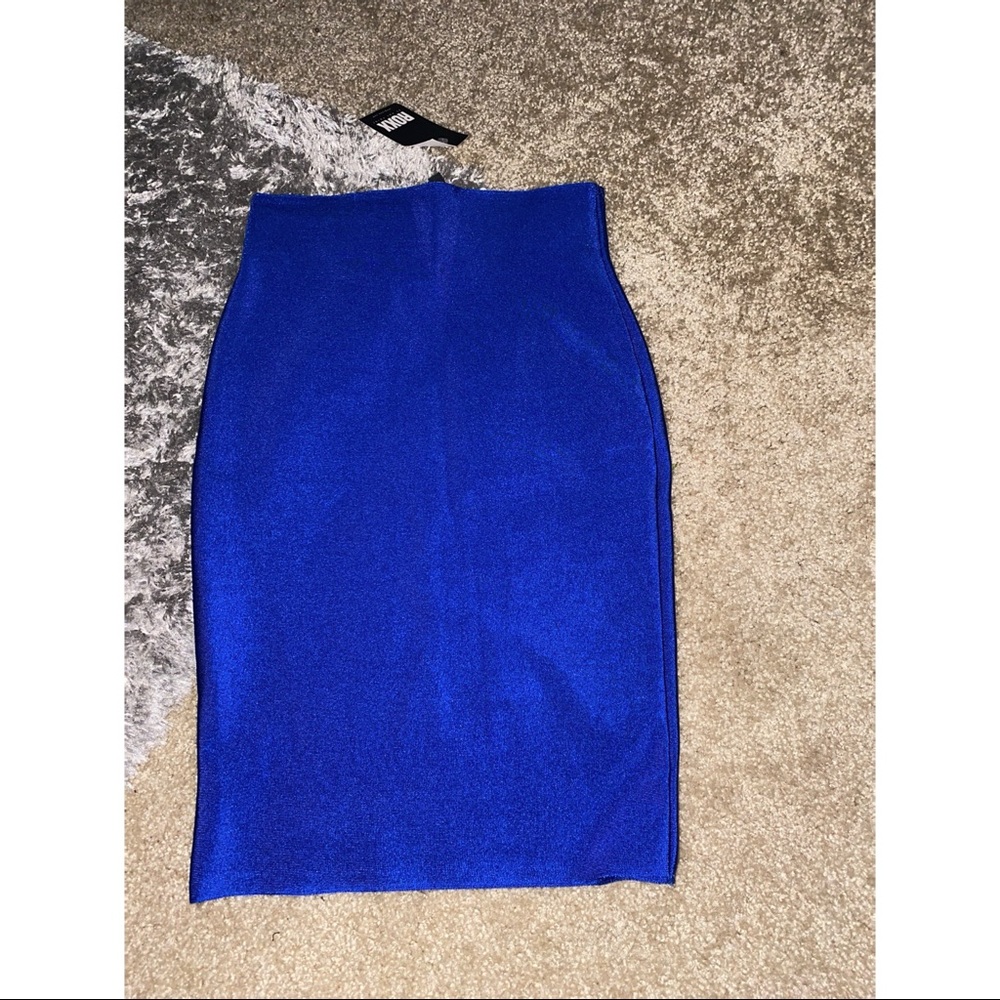 Blue bandage skirt